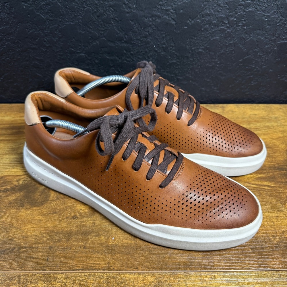 Cole Haan Grand Crosscourt C31218 British Tan Leather Sneakers Mens 11M